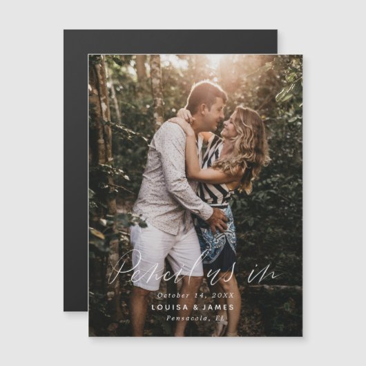 日付の写真カードを保存するための磁気鉛筆 (正面/裏面)