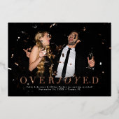 日付の写真カードを保存する大喜びの休日 箔シーズンカード (正面)