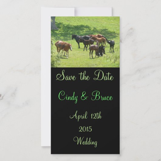 日付の写真カードを救って下さい セーブザデート (正面)