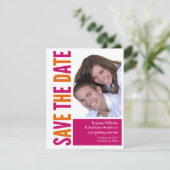 日付の写真カードピンク及びオレンジを救って下さい セーブザデート (スタンド正面)