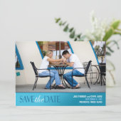 日付の写真モダンで平らなカードを救って下さい セーブザデート (スタンド正面)