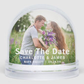 日付の写真モダン結婚の保存カスタム (正面)