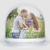 日付の写真モダン結婚の保存カスタム (正面)