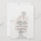 日付の写真素朴を結婚保存 案内状 (裏面)