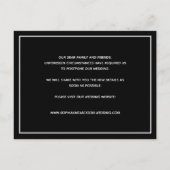 日付の写真結婚の変更 案内ポストカード (裏面)