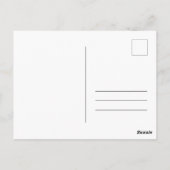 日付の写真結婚発表の変更 ポストカード (裏面)