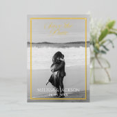 日付の削除と保存 箔招待状 (立ち正面)