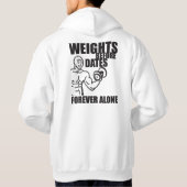 日付の前の重み – 永遠 – ミームシャツ パーカ (裏面)