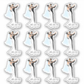 日付の剥離結婚シールを保存する シール (正面)