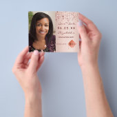 日付の卒業パーティ赤面2022予算の保存 チラシ (手)