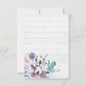 日付の南コットンの国の結婚式カードを保存 招待状 (裏面)