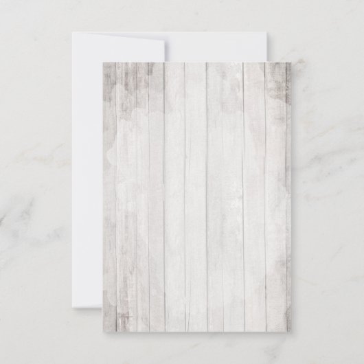 日付の南コットンの国の結婚式カードを保存 招待状 (裏面)