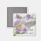 日付の名を保存するOrchid Magnet マグネット (正面/裏面)