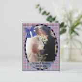 日付の国のパッチワークはがきを保存 案内ポストカード (スタンド正面)