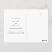 日付の変シンプル更スクリプトの延期 ポストカード (裏面)