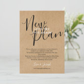 日付の変更の取消された写真素朴 招待状 (スタンド正面)