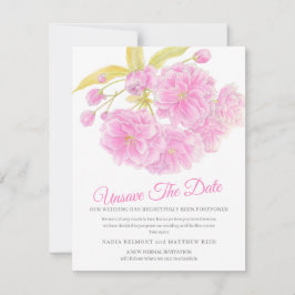 日付の変更の結婚延期された花の保存を解除 セーブザデート