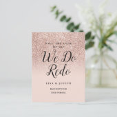 日付の変更やり直しバラ金ゴールドグリッター 案内ポストカード (スタンド正面)