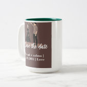 日付の変更を保存 ツートーンマグカップ (正面左)