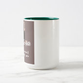 日付の変更を保存 ツートーンマグカップ (中央)