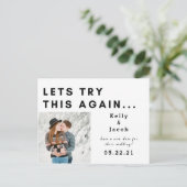 日付の変更を再試行する ポストカード (スタンド正面)