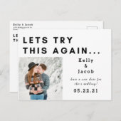 日付の変更を再試行する ポストカード (正面/裏面)