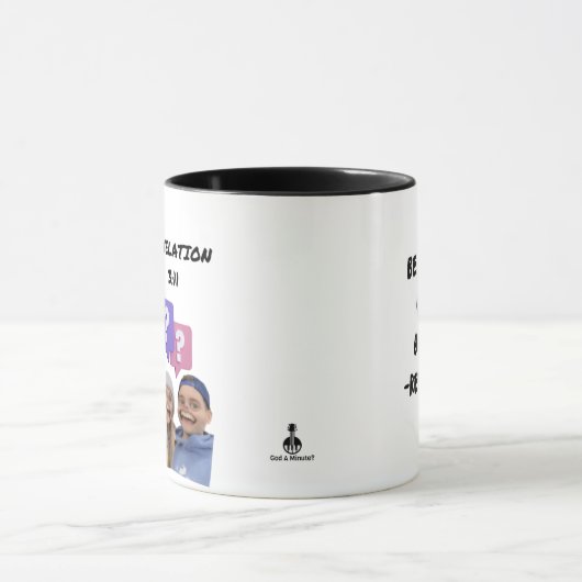 日付の変更を設定しない マグカップ (中央)