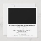 日付の変更インスタントフォトタイポグラフィ詳細 招待状 (裏面)