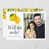 日付の変更ウェディング日付の写真を保存 招待状 (正面/裏面)