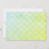 日付の変更フォトの結婚緑の羊皮紙 セーブザデート (裏面)