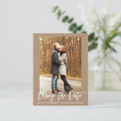 日付の変更フォトブラシスクリプトクラフト ポストカード (スタンド正面)