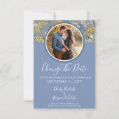 日付の変更ボタニカルデイジーの再結婚スケジュール 招待状 (正面)