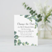 日付の変更結婚式招待状 招待状 (スタンド正面)