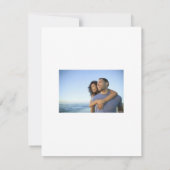 日付の変更結婚式招待状 招待状 (裏面)