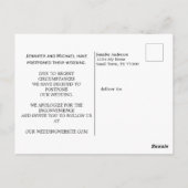 日付の変更自分のイメージを追加 ポストカード (裏面)