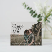 日付の変更 | の結婚延筆書 ポストカード (スタンド正面)