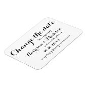 日付の変更，書道の結婚発表 マグネット (左側)