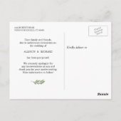 日付の変更Greenery Eucalyptusの写真葉写真 ポストカード (裏面)