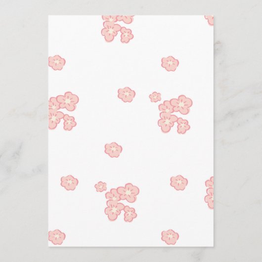 日付の夜のアイディア記号 |ピンクと金ゴールドのブライダル アドバイスカード (裏面)