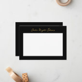 日付の夜アイディア ノートカード (正面/裏面インサイチュ)