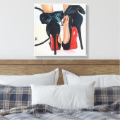 日付の夜 キャンバスプリント (インサイチュ (寝室))