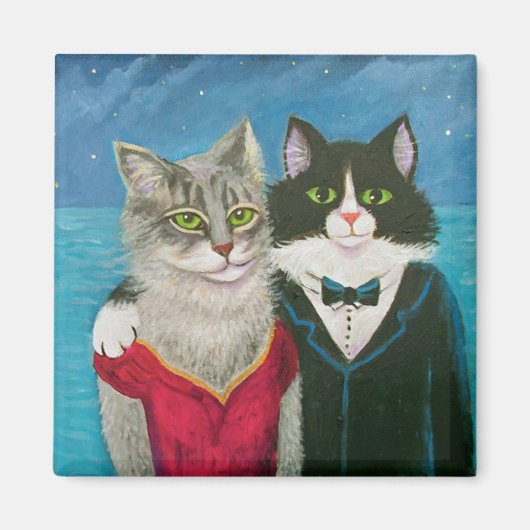 日付の夜 マグネット (正面)