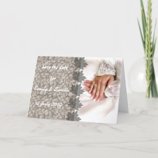 日付の大理石と白を保存する自分の写真を追加 案内状