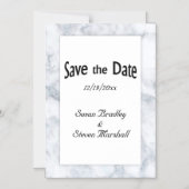 日付の大理石を保存 マグネット招待状 (正面)