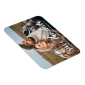 日付の婚約フォトスクリプトのモダン保存 マグネット (右側)