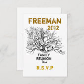 日付の家族会を救って下さい 出欠カード (正面/裏面)