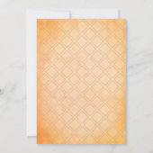 日付の延期されたオ結婚レンジパーチメントを変更する セーブザデート (裏面)