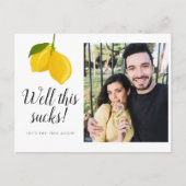 日付の延期写真を変更日を保存 案内ポストカード (正面)