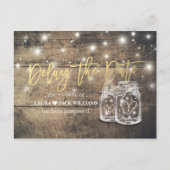 日付の延期結婚期間を延期するJar Wood 案内ポストカード (正面)