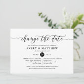 日付の式と結婚披露宴を変更する 招待状 (スタンド正面)